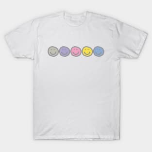 Enlightenment Smiles Five Smiley Face Drawings T-Shirt